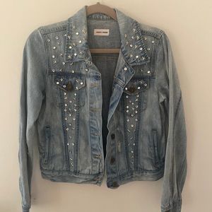 Sunset & Spring Starred Denim Jacket